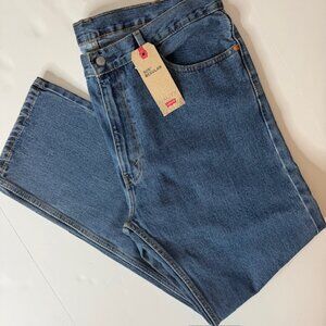 New LEVI'S 505 Regular Size 40 x 32 Medium Wash Straight Leg Men Jeans